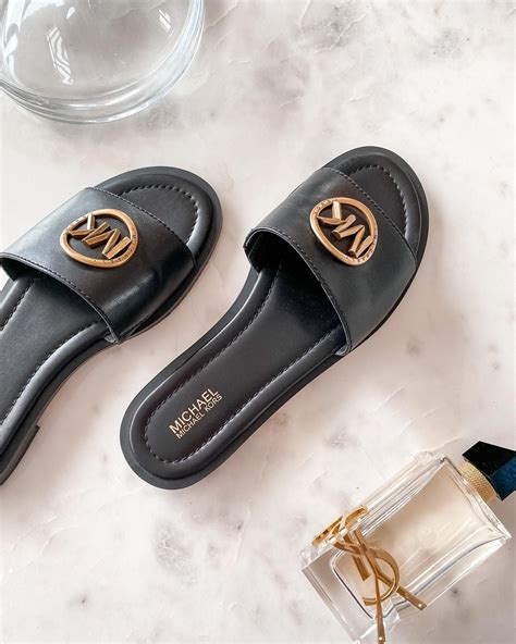 michael kors teen slippers|michael kors slip on slippers.